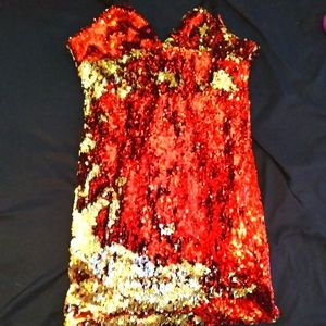 Forever 21 Red Sequin Dress